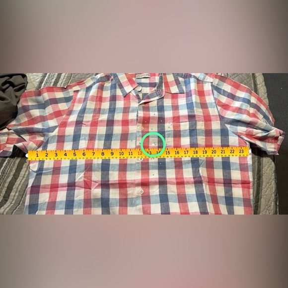 Natural Blue by Visitor Red White Blue Button Down Short Sleeve - Picture 5 of 5